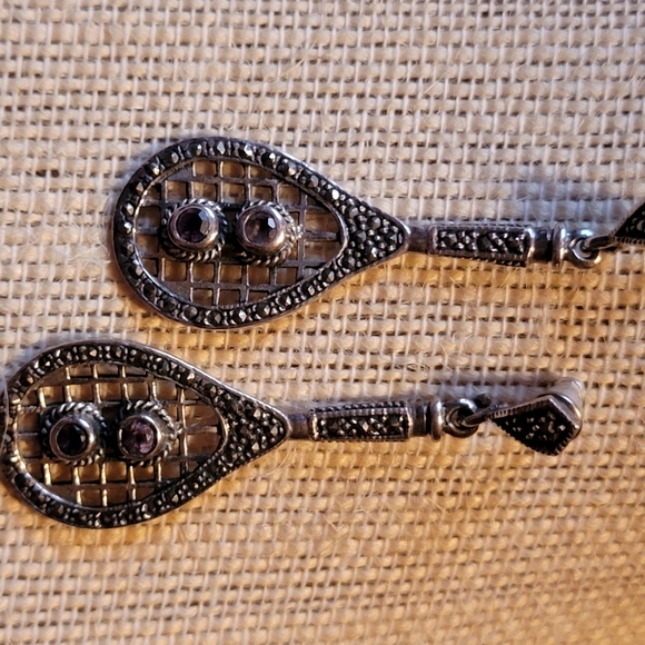 Vintage Art Deco Style Pierced Earrings - Picture 5 of 10